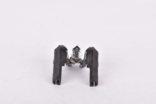 NOS Simplex Twin tunnel #3592 L clamp-on downtube double gear cable guide / casing stop clip from the 1970s - 1980s