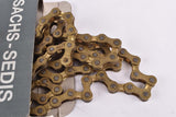 NOS/NIB 7-speed / 8-speed Sachs-Sedis Grand Tourisme Or #GT7 S (532787) golden Sedissport Chain in 1/2" x 3/32"with 110 links from the 1980s - 1990s