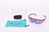 NOS/NIB Santini #1909/RW rainbow Cycling Eyewear incl. green sleeve from 1980s - 90s
