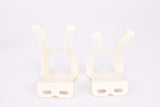 NOS/NIB Christophe MT. Mountainbike Toe Clip Set, Size Medium in White from the 1990s