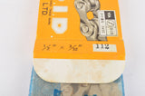 NOS/NIB D.I.D. "plated like chrome it sparkes" 1/2″ x 1/8″ chain with 112 links from the 1980s
