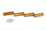 Pedal reflector set, screw on