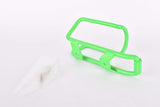 NOS neon green Wheeler MTB water bottle cage from the 1990s