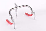 NOS Manubri Schierano Torino Stem (65mm, ~19) and Handlebar (29cm c-c) Set with Brake Levers and red Plastiche Cassano grips for Kids Road Bikes (manubrio di corsa bambini)