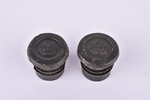 Black Puch handlebar end plugs (Lenkerendstopfen)