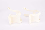 NOS/NIB Christophe MT. Mountainbike Toe Clip Set, Size Medium in White from the 1990s