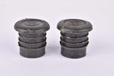 Black Puch handlebar end plugs (Lenkerendstopfen)