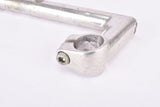 Silver Aluminium stem in size 65 mm with 25.4 mm bar clamp size from 1980s