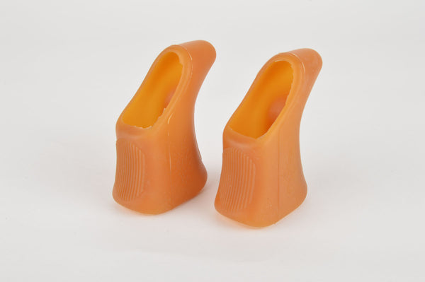 NOS Campagnolo Super Record / Record gum brake lever hoods with world logo