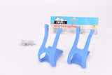 NOS/NIB Christophe MT. Mountainbike Toe Clip Set, Size Large in Blue from the 1990s