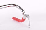 NOS Manubri Schierano Torino Stem (65mm, ~19) and Handlebar (29cm c-c) Set with Brake Levers and red Plastiche Cassano grips for Kids Road Bikes (manubrio di corsa bambini)