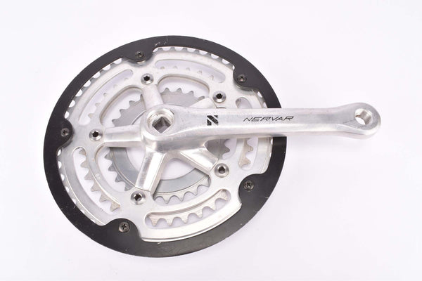 Nervar triple right crank arm with 48/38/28 teeth and chainguard in 170mm length from the 1980s
