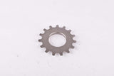 NOS Shimano Dura-Ace #MF-7400-7 7-speed Cog threaded on outside (#BC36), Uniglide (UG) Freewheel Top Sprocket with 15 teeth from the 1980s - 1990s