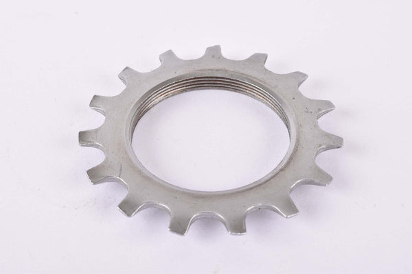NOS Shimano 600 Uniglide #1241515 Cog with 15 teeth threaded on inside (#BC40) in silver from the 1970s - 80s