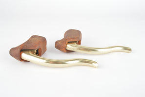 NOS CLB Sulky Pro Or (gold anodized) non-aero Brake lever Set from the 1970s / 1980s