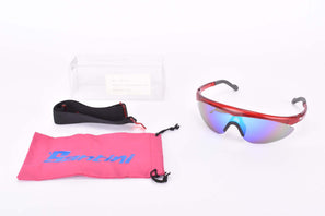 NOS/NIB Santini #1909/RW rainbow Cycling Eyewear incl. pink sleeve from 1980s - 90s