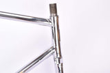 Bridgestone full chromed vintage road bike frame in 58 cm (c-t) / 56.5 cm (c-c) with Tange tubing from the late 1970s
