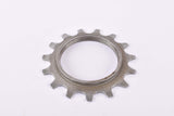 NOS Shimano 600 Uniglide #1241515 Cog with 15 teeth threaded on inside (#BC40) in silver from the 1970s - 80s