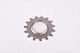 NOS Shimano Dura-Ace #MF-7400-7 7-speed Cog threaded on outside (#BC36), Uniglide (UG) Freewheel Top Sprocket with 15 teeth from the 1980s - 1990s