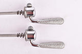 Campagnolo pre cpsc quick release set Record and Super Record, #1001/3 and #1006/8 front and rear Skewer from the 1950s - 1970s