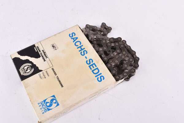 NOS/NIB 7-speed / 8-speed Sachs-Sedis Grand Tourisme Noir #GT7 (532787) Sedissport Chain in 1/2" x 3/32"with 110 links from the 1980s - 1990s