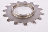 NOS Shimano Dura-Ace #MF-7400-7 7-speed Cog threaded on outside (#BC36), Uniglide (UG) Freewheel Top Sprocket with 15 teeth from the 1980s - 1990s