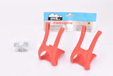 NOS/NIB Christophe MT. Mountainbike Toe Clip Set, Size Medium in Red from the 1990s