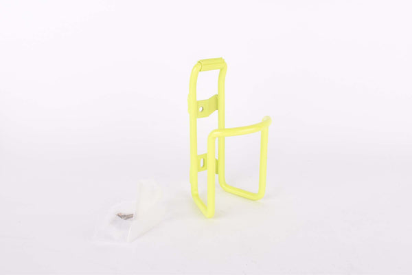 NOS neon yellow Wheeler MTB water bottle cage from the 1990s