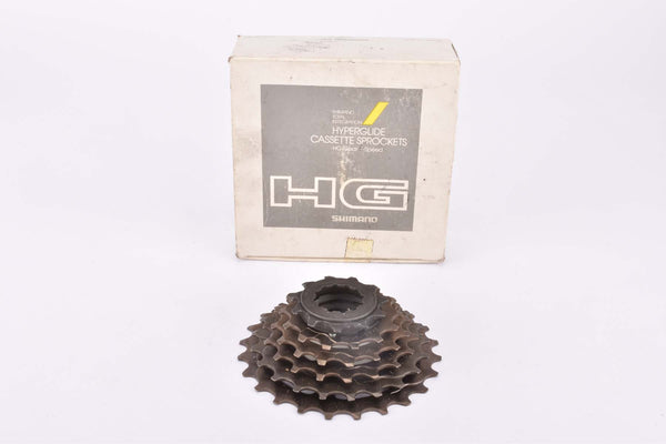 NOS/NIB Shimano #CS-HG50-6ad 6-speed STI / SIS Hyperglide cassette with 11-24 teeth from the 1980s - 1990s