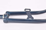 NOS 26" Dark Blue Steel Fork with a Braze-on for a Dynamo