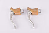 Campagnolo Super Record #4062 brake lever set with brown shield logo hoods from the 1980s