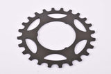 NOS Shimano 600 #FD-100 / #FD-200 black Cog (3 Splines), 5-speed and 6-speed Freewheel Sprocket with 24 teeth #1242421 from the 1970s - 1980s