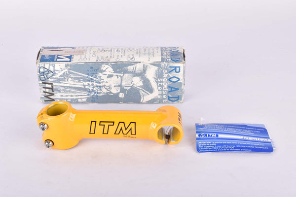 NOS/NIB Yellow ITM Racing Big One 1" ahead stem in size 130mm with 26.0 mm bar clamp size
