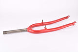 26" Red MTB Steel Fork with Eyelets for Fenders