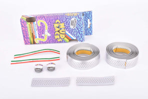 NOS/NIB Mud Cracks ventilation handlebar tape in Silver