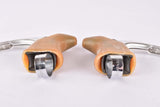 Campagnolo Super Record #4062 brake lever set with brown shield logo hoods from the 1980s