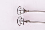 Campagnolo post CPSC quick release set Record and Super Record, #1001/3 and #1006/8 front and rear Skewer from the 1970s - 80s