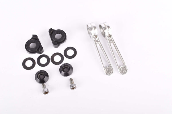 Cambio Rino Forate #181 silver finished braze on Gear Lever Shifter Set from the 1980s