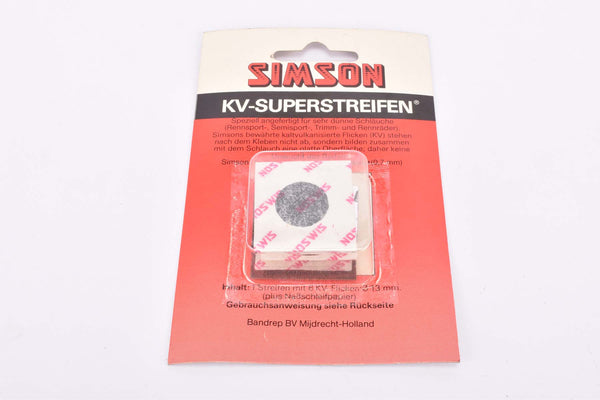 NOS Simson KV-Flicken (kaltvulkanisiert) set of 6 tire repair rubber patches in 13 mm diameter