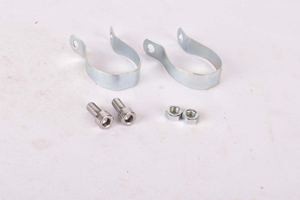 NOS Bottle Cage Clamp / Clip and Mounting Hardware for Down Tube or Seat Tube