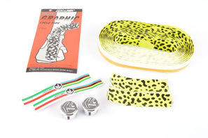 NOS Ciclolinea Pelton Graphic handlebar tape in neonyellow/black from the 1980s