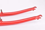 26" Red MTB Steel Fork with Eyelets for Fenders