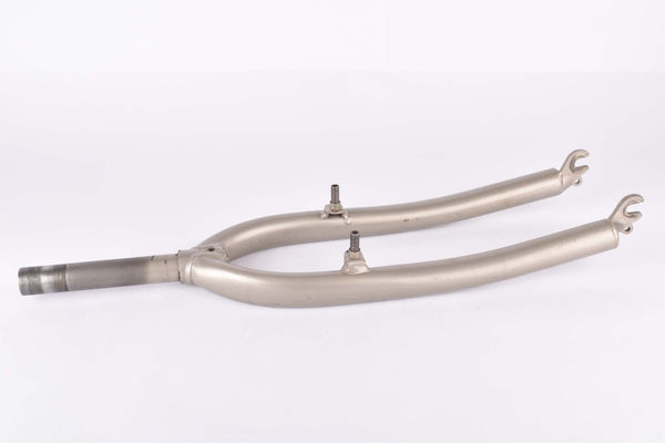 26" Grey MTB Steel Fork with Eyelets for Fenders