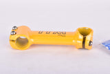 NOS/NIB Yellow ITM Racing Big One 1" ahead stem in size 130mm with 26.0 mm bar clamp size