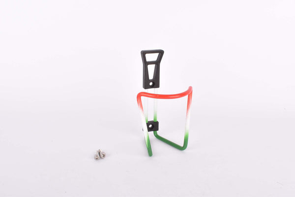 NOS italian flag (red, white, green) water bottle cage