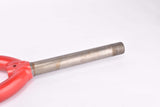 26" Red MTB Steel Fork with Eyelets for Fenders