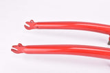 26" Red MTB Steel Fork with Eyelets for Fenders