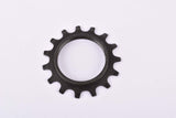 NOS Shimano 600 Uniglide #1241515 Cog with 15 teeth threaded on inside (#BC40) in black from the 1970s - 80s