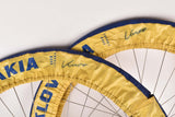 Blue and Yellow Favorit Rokycany Professional Team Service Wheel Cover Tire Saver Set