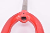 26" Red MTB Steel Fork with Eyelets for Fenders